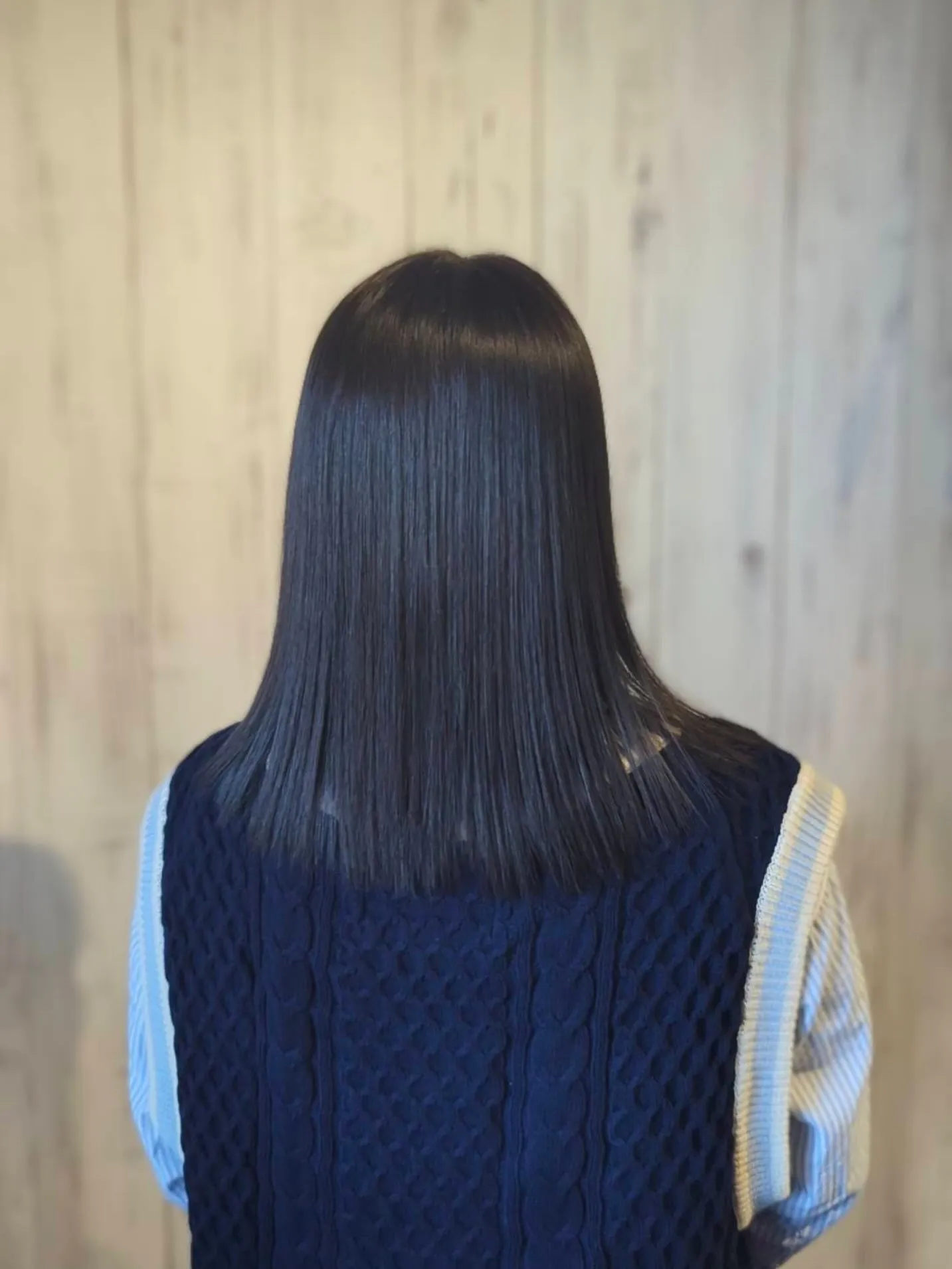 髪質改善ストレートで